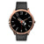 Haka Fern Maori Language Rose Gold Watch Black Leather - Polynesian Pride