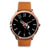 Haka Fern Maori Language Rose Gold Watch Brown Leather - Polynesian Pride