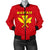 Hawaii Kanaka Polynesian Women's Bomber Jacket Red - Polynesian Pride