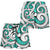 Polynesian Maori Ethnic Ornament Turquoise Women's Short Women Turquoise - Polynesian Pride