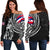 Polynesian Pride Sweater - Hawaii King Flag Polynesian Women's Off Shoulder Sweater - Tity Style - Polynesian Pride