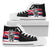 Polynesian Pride Footwear - Hawaii King Flag High Top Shoe - Polynesian Pride