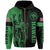 Polynesian Pride Hoodie Hawaii King Polynesian Hoodie Zip up Lawla Style Green - Polynesian Pride