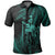 Polynesian Pride Shirt Hawaii King Polynesian Polo Shirt Durk Style Turquoise - Polynesian Pride