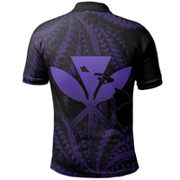 Polynesian Pride Shirt Hawaii King Polynesian Polo Shirt Durk Style Purple - Polynesian Pride