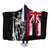 Polynesian Pride Clothing - Hawaii King Flag Hooded Blanket - Polynesian Pride