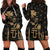 Polynesian Pride Dress - Hawaii King Kanaka Maoli Golden Women's Hoodie Dress - Polynesian Pride