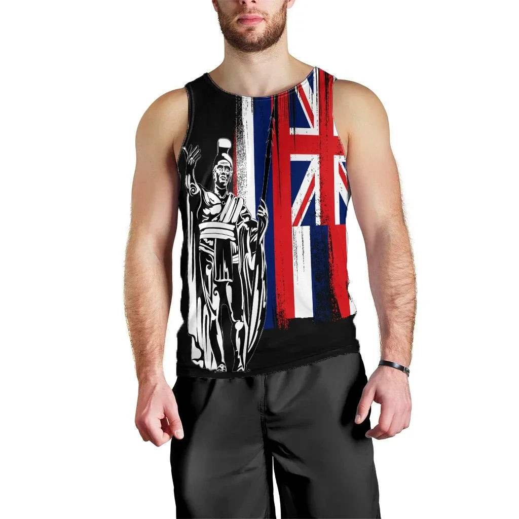 Polynesian Pride Clothing - Hawaiian - Hawaii King Flag Tank Top 5XL - Polynesian Pride