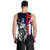 Polynesian Pride Clothing - Hawaii King Flag Polynesian Men's Tank Top - Blue - Polynesian Pride