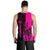 Polynesian Pride Clothing - Hawaii King Polynesian Men's Tank Top - Lawla Style Pink - Polynesian Pride