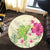 Polynesian Pride Home Set - Cute Turtle Hibiscus Round Carpet - Polynesian Pride