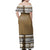 NE Fiji Bula Dress - Ethnic Tree Off Shoulder Long Dress - Polynesian Pride