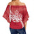 Polynesian Pride Tonga Clothing - Mate Ma'a Tonga Rugby Off Shoulder Wrap Waist Top - Polynesian Pride