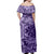 Polynesian Pride Dress - Polynesian Turtle Tropical Hibiscus Off Shoulder Long Dress - Polynesian Pride