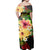 Polynesian Pride Dress - Gradient Tribal Hibiscus Plumeria Off Shoulder Long Dress - Polynesian Pride