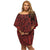 Polynesian Pride Dress - Tonga Kupesi Ngatu Off Shoulder Short Dress - Polynesian Pride