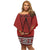 Polynesian Pride Dress - Tonga Pattern Style Off Shoulder Short Dress - Polynesian Pride