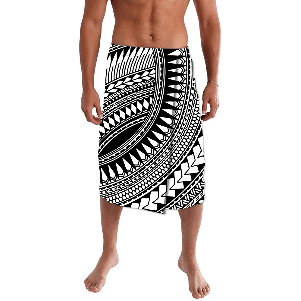 Polynesian Pride Clothing Spearhead Polynesian Circle Lavalava Lavalava S M Black - Polynesian Pride LLC