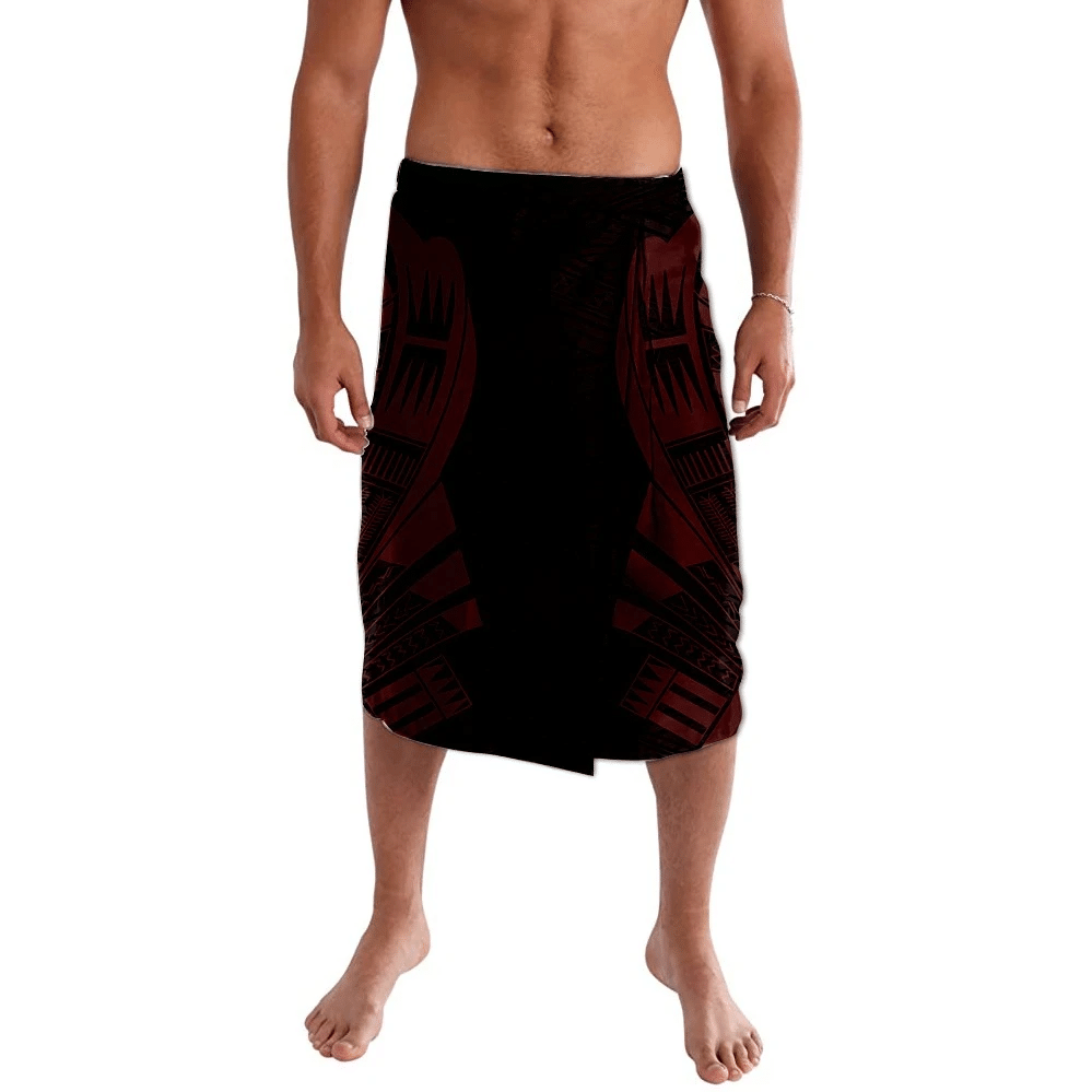 Polynesian Pride Clothing Special Polynesian Red Gradient Lavalava Lavalava S M Black - Polynesian Pride