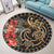 Polynesian Pride Home Set - French Polynesian Turtle Round Carpet - Polynesian Pride