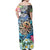 Polynesian Pride Dress - Hawaii Plumeria Hibiscus Wave Turtle Off Shoulder Long Dress - Polynesian Pride