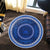 Polynesian Pride Home Set - American Samoa Blue Round Carpet - Polynesian Pride