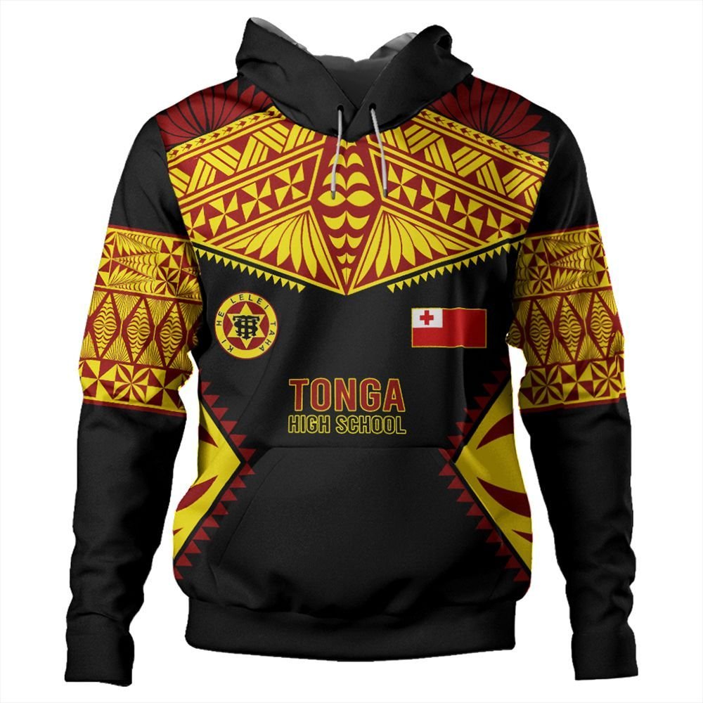 Polynesian Pride Hoodie Tonga Hoodie Tonga High School Hoodie Unisex Black - Polynesian Pride