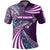 Polynesian Pride Apparel Custom Maori New Zealand Polo Shirt Silver Fern Sport Style Purple - Polynesian Pride