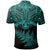 Polynesian Pride Apparel New Zealand Rugby Polo Shirt Warriors Forever Silver Fern, Turquoise - Polynesian Pride