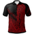 Polynesian Pride Apparel Chuuk Custom Polo Shirt Red Color Symmetry Style Unisex Black - Polynesian Pride