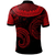 Polynesian Pride Apparel Pohnpei Custom Polo Shirt Unique Serrated Texture Red - Polynesian Pride