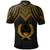 Polynesian Pride Apparel Pohnpei Custom Polo Shirt Polynesian Armor Style Gold - Polynesian Pride