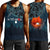 Polynesian Pride Clothing - New Zealand Paua Silver Fern Poppy Men Tank Top Black - Polynesian Pride