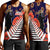 Polynesian Pride Clothing - Anzac Day Fern & Poppy Men Tank Top Black - Polynesian Pride