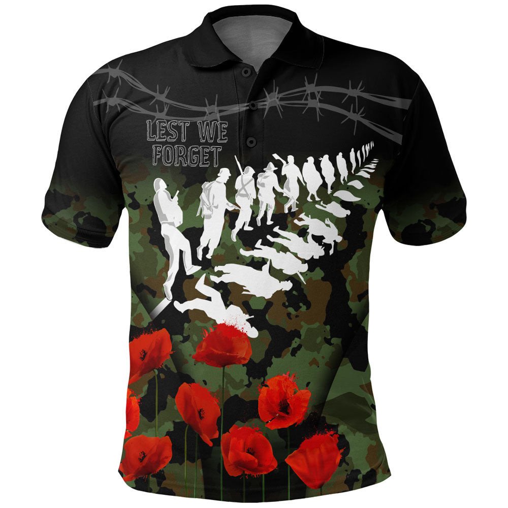 AIO Pride Broncos Anzac Day Polo Shirt Aboriginal Lest We Forget