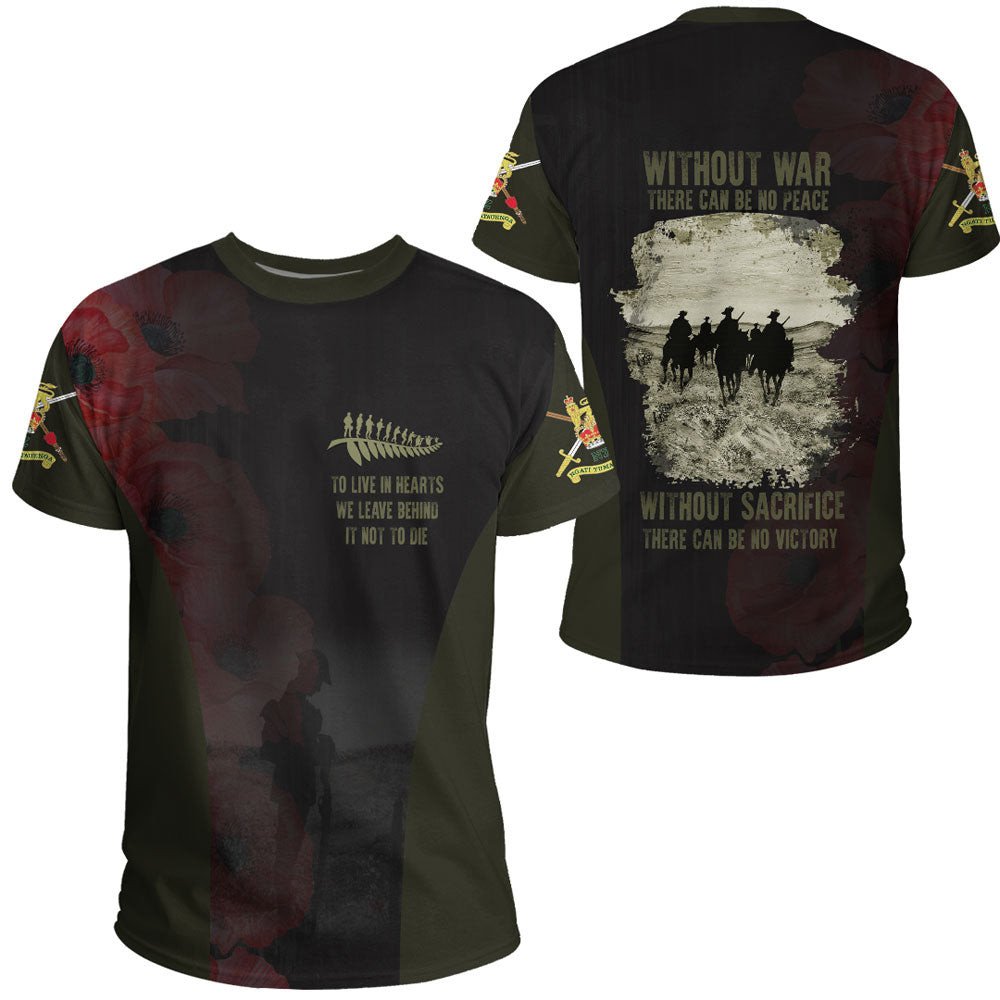 Polynesian Pride Clothing Anzac DayThe Salute To Heroes T shirt Black - Polynesian Pride