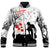 Polynesian Pride Clothing - New Zealand Anzac Lest We Forget Remebrance Day White Baseball Jacket - Polynesian Pride