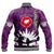 Polynesian Pride Clothing - (Custom) New Zealand Anzac Walking In The Sun Purple Baseball Jacket - Polynesian Pride