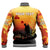 Polynesian Pride Clothing - (Custom) Australia Anzac Lest We Forget 2022 - Orange Baseball Jacket - Polynesian Pride