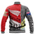 Polynesian Pride Clothing - Australia Indigenous & New Zealand Maori Anzac (Red) Baseball Jacket - Polynesian Pride