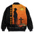 Polynesian Pride Clothing - (Custom) Anzac Day Lest We Forget Soldier Standing Guard Bomber Jacket - Polynesian Pride