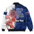 Polynesian Pride Clothing - (Custom) Anzac Day Silhouette Soldier Bomber Jacket - Polynesian Pride