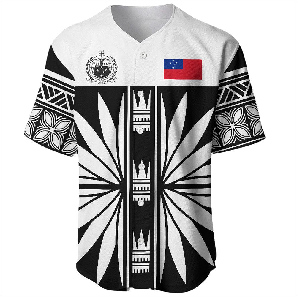 Polynesian Pride Baseball Jersey - Samoa Black Saturday Baseball Jersey LT10 Black - Polynesian Pride