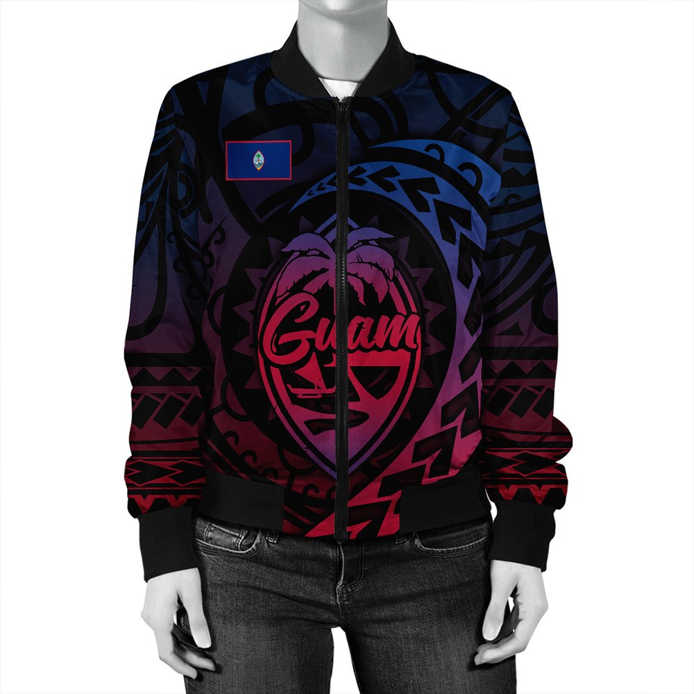 Polynesian Pride Jacket - Guam Rising Style Bomber Jacket LT10 - Polynesian Pride