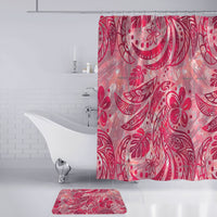Polynesian Home Set - Polynesian Painted Lava Red Bathroom Set LT10 - Polynesian Pride