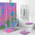Polynesian Home Set - Floral Tribal Watercolor Bathroom Set LT10 Pink - Polynesian Pride
