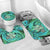 Polynesian Home Set - Polynesian Turtle Grunge Abstract Bathroom Set LT10 - Polynesian Pride