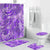Polynesian Home Set - Polynesian Painted Purple Bathroom Set LT10 Purple - Polynesian Pride