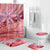 Polynesian Home Set - Coral Hint Of Tribal Grunge Bathroom Set LT10 Coral - Polynesian Pride