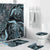 Polynesian Home Set - Polynesian Blue Tribal Floral Bathroom Set LT10 Blue - Polynesian Pride